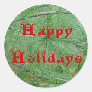 Adesivo Pinheiros de férias felizes