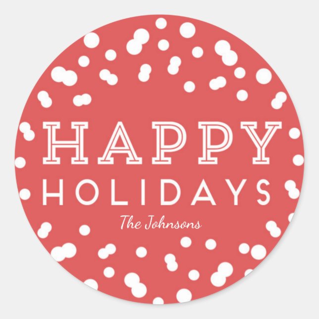 Adesivo Pinheiros de férias felizes (Frente)