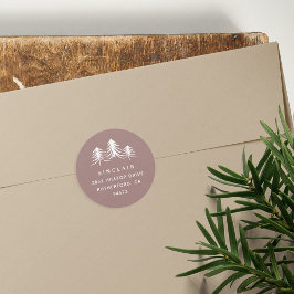 Adesivo Pinheiros Desenhados | Endereço para devolução de 