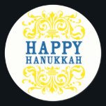Adesivo Pinheiros Feriados Felizes de Hanukkah<br><div class="desc">Feliz Hanukkah!</div>