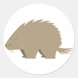 Adesivo Pinheiros Porcupine Cachinhos