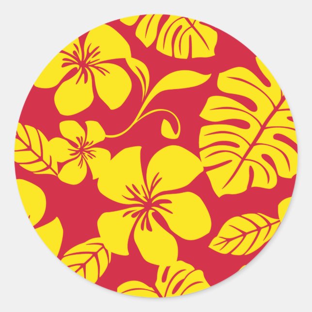 ADESIVO PINK BIKINI (VERMELHO/DOURADO) ATINGIDO CLÁSSICO (Frente)