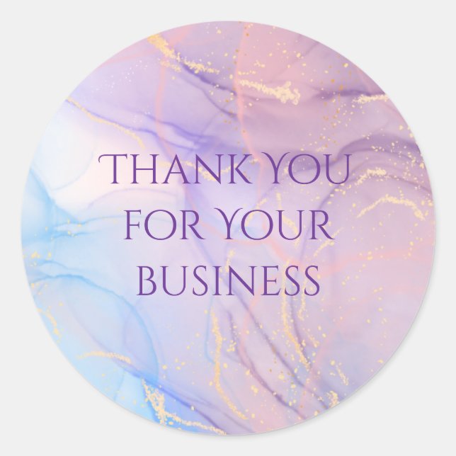 Adesivo Pink & Blue Gold Glitter Marble Sticker Sheet (Frente)