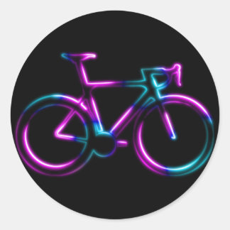 Adesivo Pink Blue Neon Glow Road Bicycle Sticker