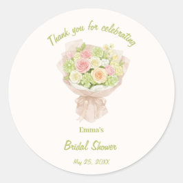 Adesivo pink bouquet Bridal Shower