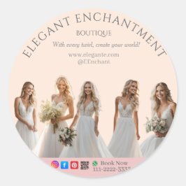 Adesivo Pink Bridal Bliss Celebrate Love Happiness Wedding