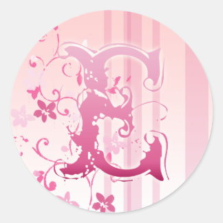 Adesivo Pink Chersom Blossom Monograma E Sticker