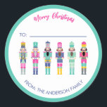 ADESIVO PINK CHRISTMAS NUTCRACKER GIFT STICKER<br><div class="desc">Coleção de Nozes de cores brilhantes</div>