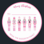 ADESIVO PINK CHRISTMAS NUTCRACKER GIFT STICKER<br><div class="desc">Coleção de Nozes Rosa</div>