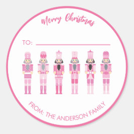 ADESIVO PINK CHRISTMAS NUTCRACKER GIFT STICKER