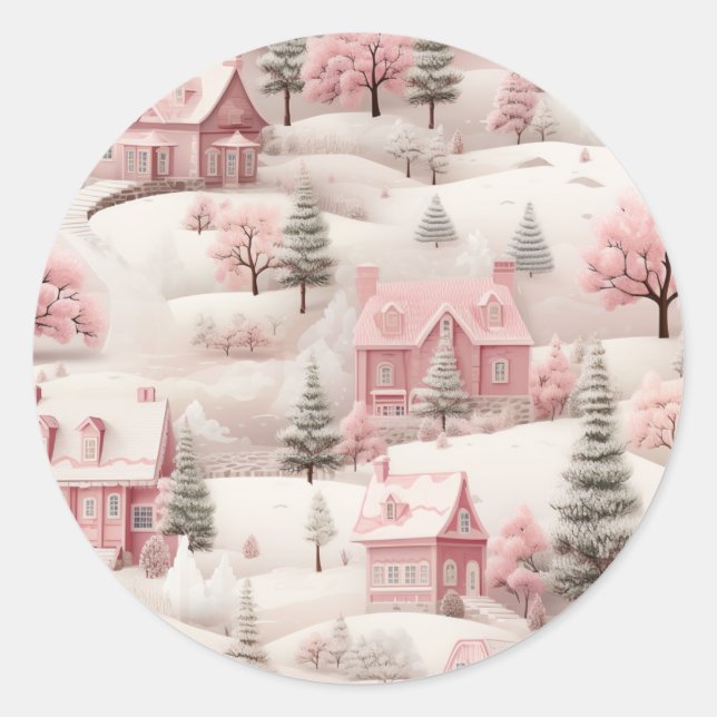 Adesivo Pink Christmas sticker (Frente)