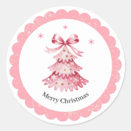 Adesivo Pink Christmas Tree Sticker Pack Merry Christmas