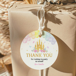 Adesivo Pink Dourado Princess Castle Labkers Aderentes Ani