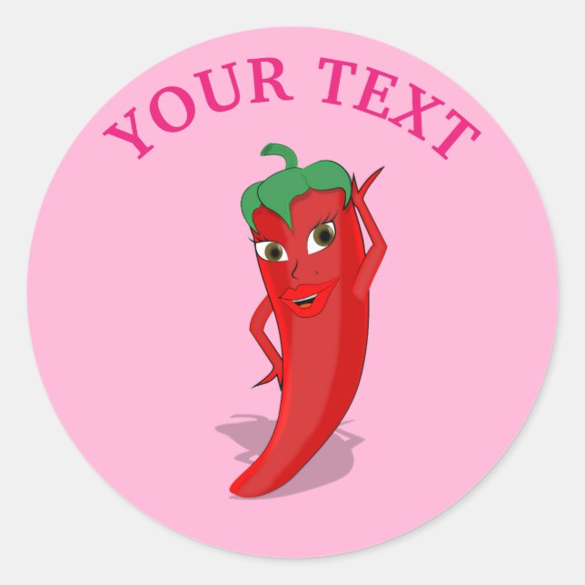 Adesivo Pink Fiesta Chá de Panelinha Com Pimenta Diva Verm (Frente)