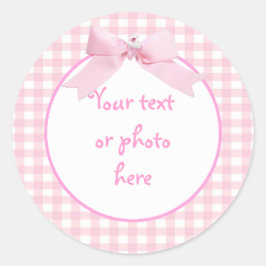 Adesivo Pink Gingham Sticker
