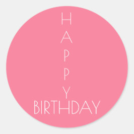 Adesivo Pink Happy Birthday Sticker