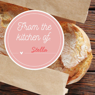 Adesivo Pink Heart Custom From the Kitchen of Sticker