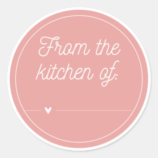 Adesivo Pink Heart From the Kitchen of Sticker
