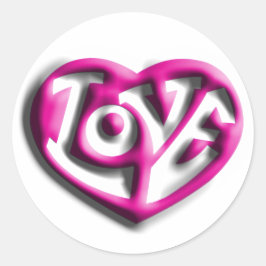 Adesivo Pink Hippie Love