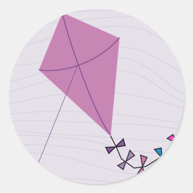 Adesivo Pink Kite (Frente)