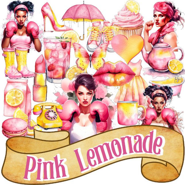 Adesivo Pink Lemonade Breast Cancer Awareness 2 (Criador carregado)