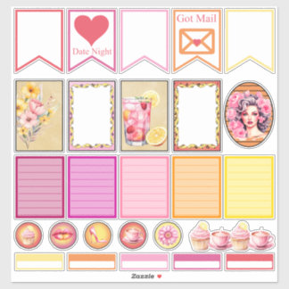 Adesivo Pink Lemonade Set 3 Planner Stickers