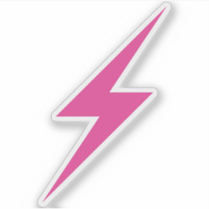 Adesivo Pink Lightning Bolt Do Feminismo