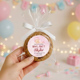 Adesivo Pink Muslim Newborn Baby Girl Aqeeqah