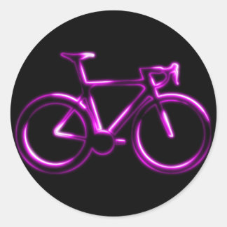 Adesivo Pink Neon Glow Road Bicycle Sticker