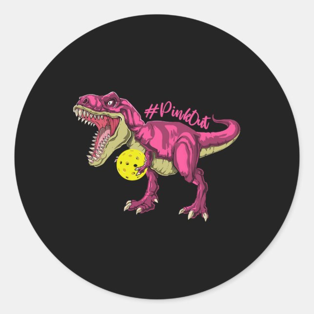 Adesivo Pink Out T Rex E Picklebyll Byll Byll Invocam Canc (Frente)