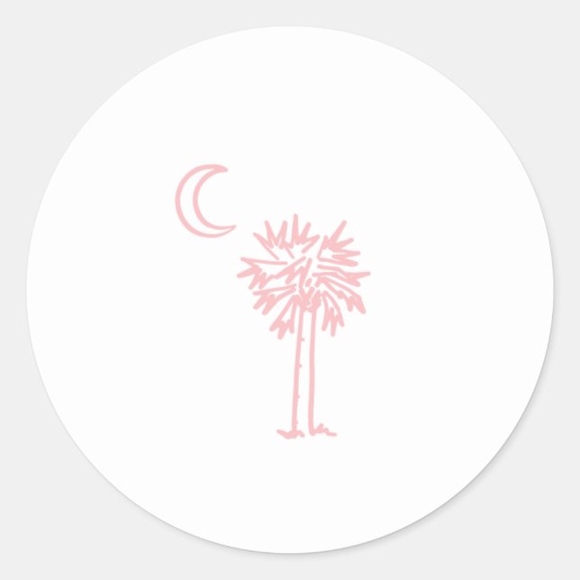 Adesivo Pink Palmetto Moon Sticker (Frente)