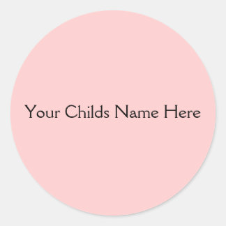 Adesivo Pink Personalised Childs Name Sticker