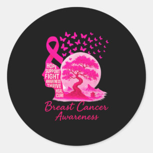 Adesivo Pink Ribbon Sakura Bonsai Tree Mount Fuji Japonês