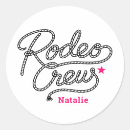 Adesivo Pink Rodeo Crew Western Bachelorette Party