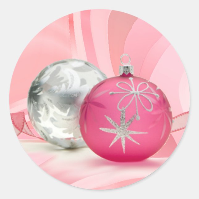 Adesivo PINK & SILVER ORNAMENT, por SHARON SHARPE (Frente)