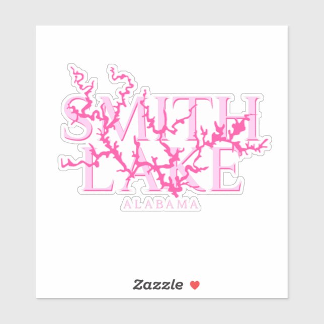 Adesivo Pink Smith Lake Alabama Vinyl Sticker (Folha)