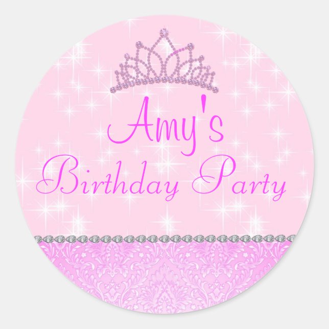 Adesivo Pink Sparkle Princess Sticker (Frente)