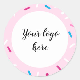Adesivo Pink Sprinkles Redondos