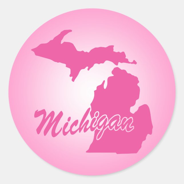 Adesivo Pink State Michigan (Frente)