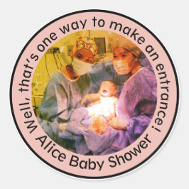 Adesivo PINK Surgeon Baby Delivery Theme for New Parents
