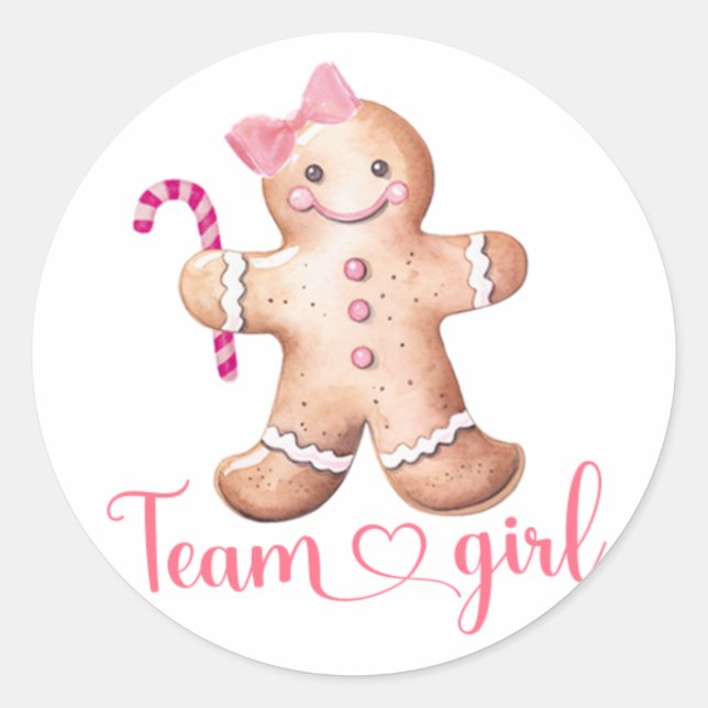 Adesivo Pink Winter Cookie Team Girl Sticker (Frente)