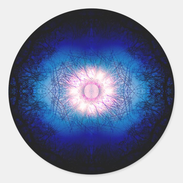 Adesivo Pink Winter Sun Mandala (Frente)