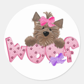 Adesivo Pink Woof Dog