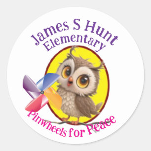 Adesivo Pinkers for Peace, Classic Round Sticker