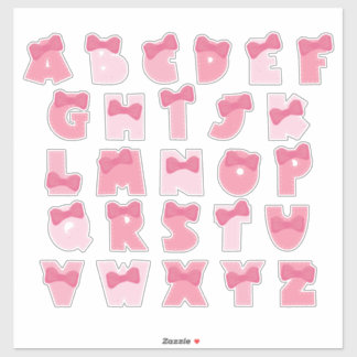 ADESIVO PINKY ALPHABET