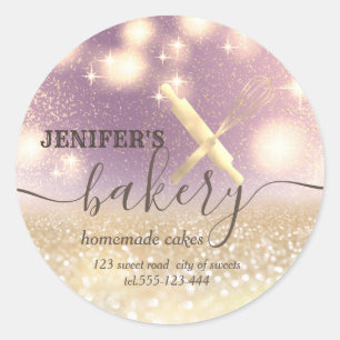 Adesivo Pino rolante brilhante e panificação de script c