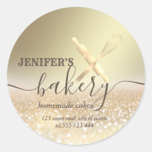 Adesivo Pino rolante brilhante e panificação de script c