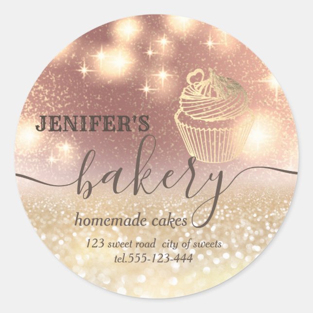 Adesivo Pino rolante brilhante e panificação de script che (Frente)