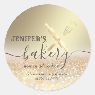 Adesivo Pino rolante brilhante e panificação de script che