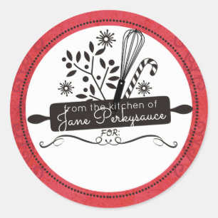 Adesivo Pino rolante sussurra Natal da cozinha de